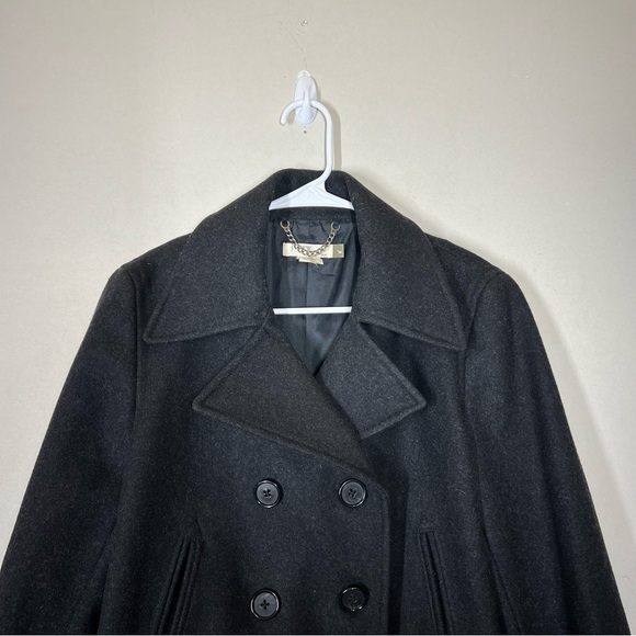 J Crew Wool Blend Double Breasted Peacoat Size Medium - Picture 6 of 10